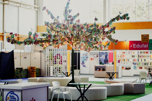 Bienal abre espaço para lançamento de livros de autores independentes