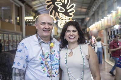 O reitor Josealdo Tonholo e a vice-reitora Eliane Cavalcanti (Foto: Adriano Arantos)