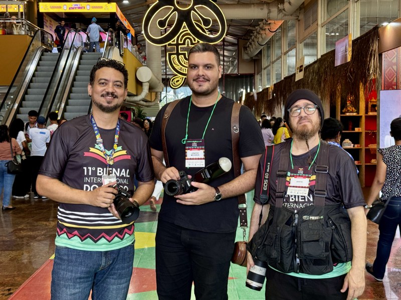 Fotógrafos registraram encontros, emoções e bastidores do evento